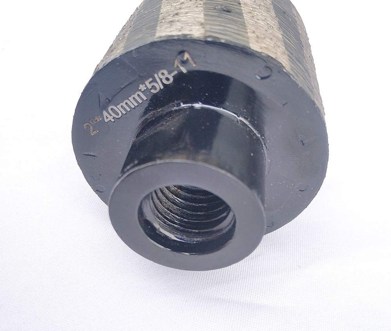 Diameter 2 Inch Diamond Drum Wheel Resin Filled Zero Tolerance Grit 40/45 With 5/8-11 Thread