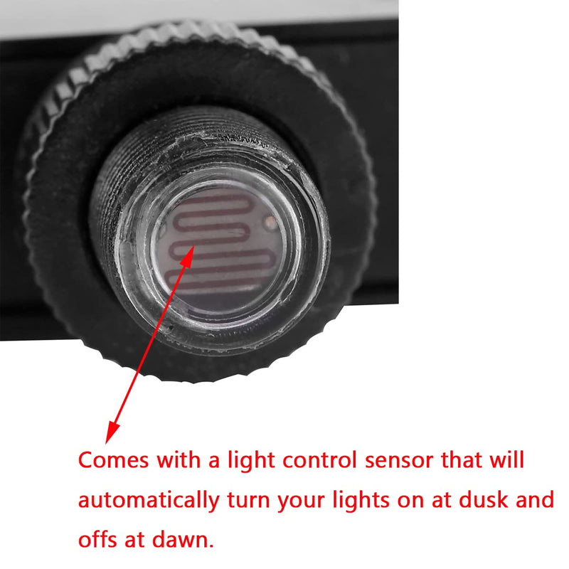 5 Pack Photoelectric Switch,120V AC Outdoor Hard-Wired Post Eye Light Control, Dusk to Dawn Sensor,with Automatic Illumination Detection Circuit,Perfect for Wiring into a lamp or Lighting System 5 Pack