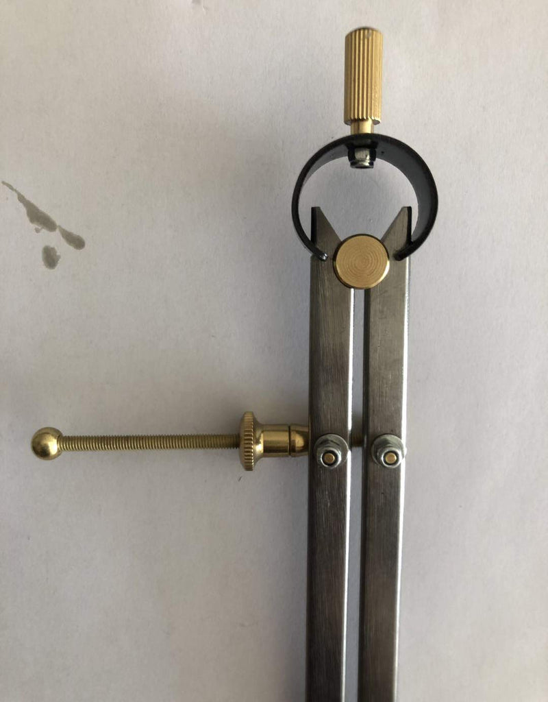 Precision Spring Divider Caliper Rapid Adjust Compass-Flat leg (6"/150mm) 6"/150mm