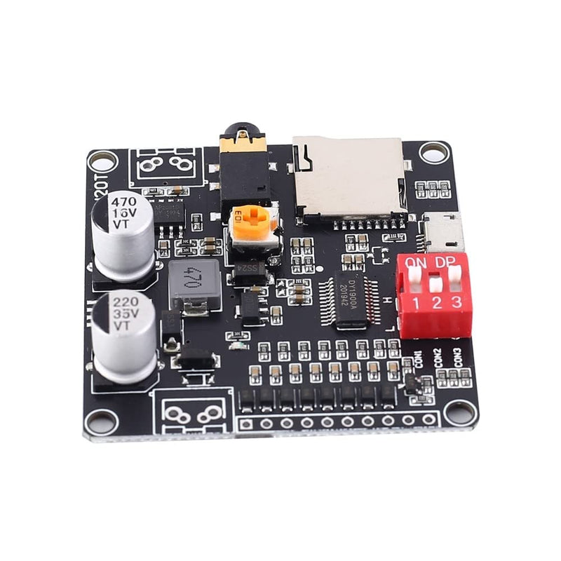 Voice Playback Module, Digital Amplifier Module TF Card Slot Mono 20W 8 Ohm MP3 WAV UART Controller for Microcontroller