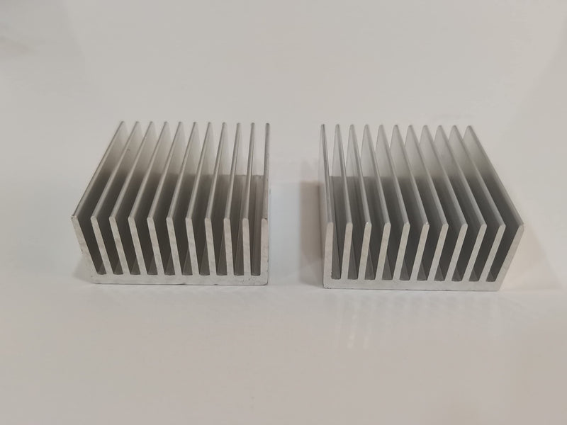 Aluminum Chipset Heatsink Heat Sink Cooling Fin Silver for CPU LED Power Active Component 40 x 40 x 20 mm (2 Pieces) Kalolary 2 Pieces.