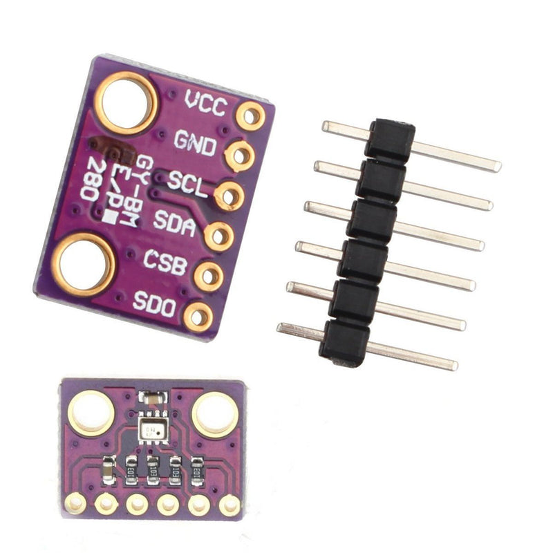 HiLetgo BME280 3.3V Atmospheric Pressure Sensor GY-BME280-3.3 Temperature Humidity Sensor Module for Arduino