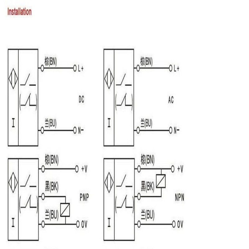 Taiss/30 cm Adjustable M18 Diffuse photoelectric Switch Sensor Optical Three Lines NPN NO (Normally Open) Proximity Switch 6-36VDC E3F-DS30C4