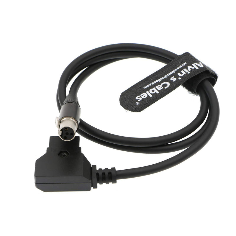 Alvin's Cables 12V TV Logic Monitor Power Cable Mini XLR 4 Pin Female to D Tap for Cameras Monitor Straight Cable