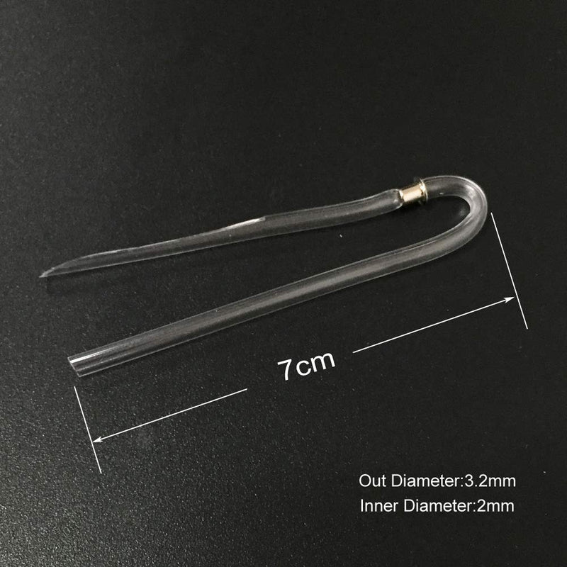 8pcs/lot Size #13 Preformed BTE Earmold Hearing Aid Tubes (3.2 * 2mm with Metal Tube Lock)