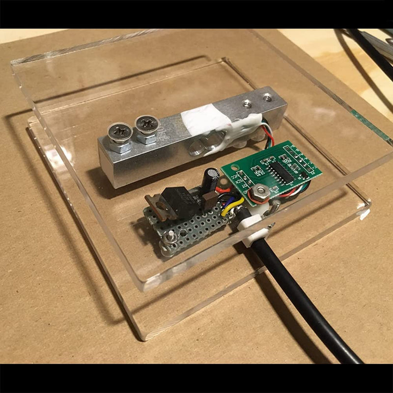 4 Sets Digital Load Cell Weight Sensor + HX711 ADC Module Weighing Sensor for Arduino DIY Portable Electronic Kitchen Scale Kit (20kg) 20kg