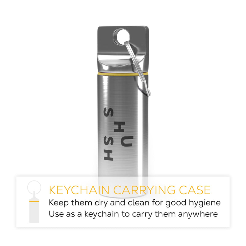 Motorcycle Ear Plugs - Shush Biker - Reusable Filter - High Performance Hearing Protection Against Wind Noise - High Performing Ceramic Filter - for All Ear Sizes