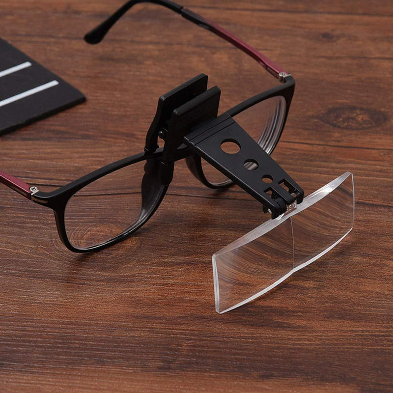 UXELY Magnifier Magnifying Lenses Magnifying Glass Clip On Eyeglass Loupe Hands Free