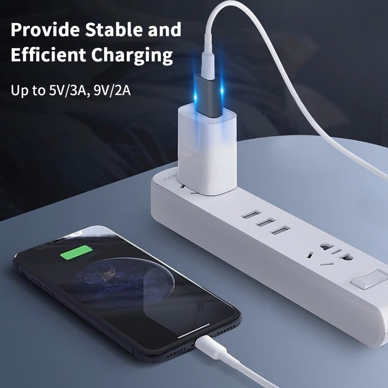 Poyiccot USB C to USB 3.1 Adapter 10Gbps, Female USB C to Male USB Adapter, USB 3.1 Type C to Type A Charger Converter OTG Fast Charging Compatible with iPhone, MacBook, Samsung Galaxy, 2Pack USB A to USB C Adapter-2pack