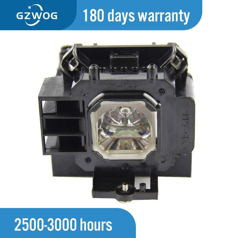 Gzwog NP07LP 60002447/LV-LP31 3522B003 Replacement Projector Lamp Bulb with Housing for NEC NP300/NP400/NP500/NP600/NP500W/NP410W/NP510W/NP510/NP610S/NP500WS/NP510WS Canon LV-7275/7375/7370/7385/8300