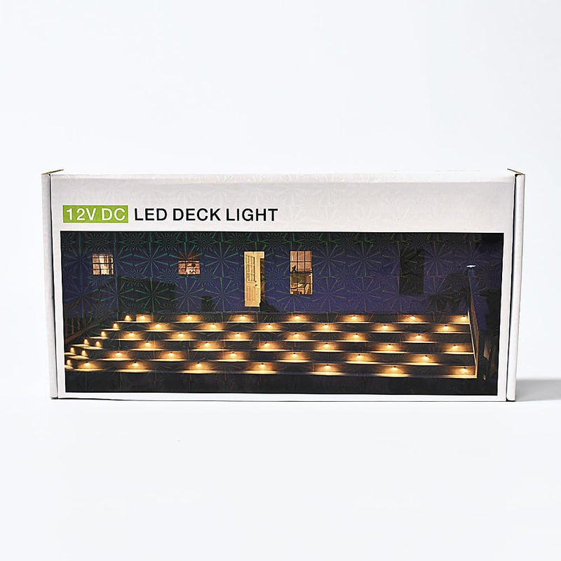 Set of 6 LED recessed floor lights outside DC12V 1W Ø45mm IP67 waterproof LED patio recessed spotlights patio kitchen garden recessed spots warm white warm white set of 6