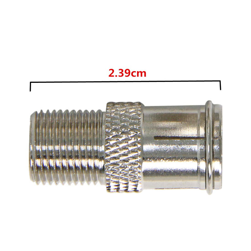 Coax Quick Connect, 2-Pack Ullnosoo F Type Male to Female Push on Connector Adapter Plug for TV, Antenna, Coaxial Cable, RV Satellite Receiver