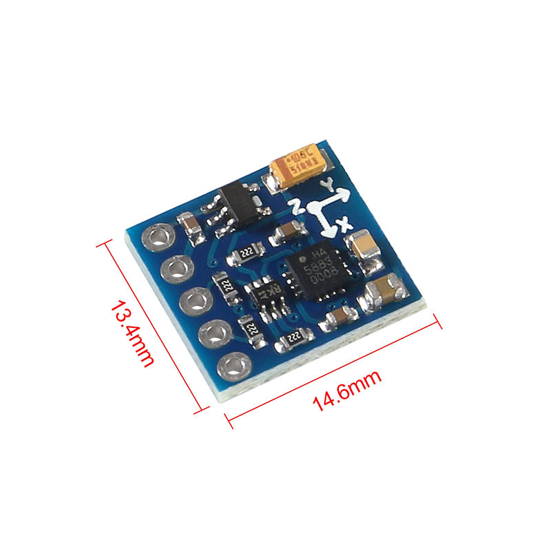 4PCS GY-271 QMC5883L Triple Axis Compass Magnetic Sensor Electronic Compass Module IIC Transmission 3-5V for Arduino