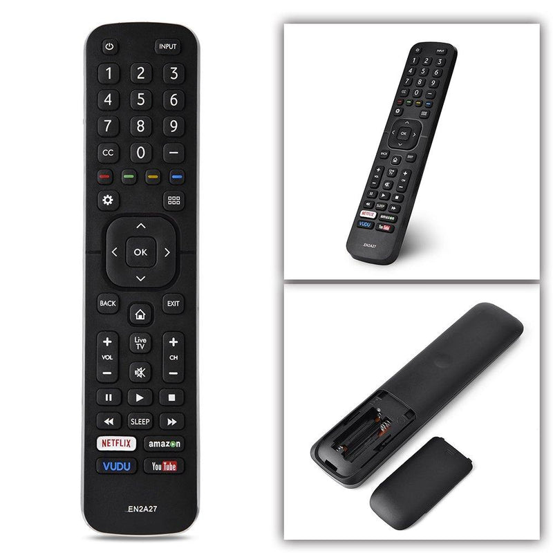 TV Remote Control EN2A27 for Hisense TV, Universal Remote Control Replacement for Hisense EN2A27