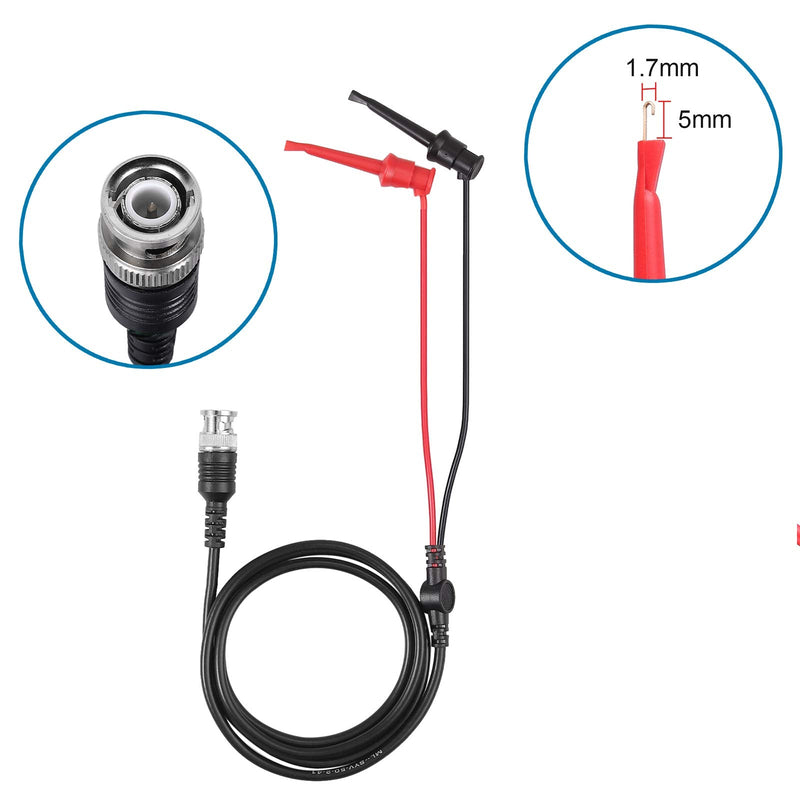 AUTOUTLET P2200 Universal Oscilloscope Probe with Accessories Kit 200MHz Oscilloscope Clip Probes 1X 10X with BNC Mini Grabber Test Lead P2200 Oscilloscope Probe 200MHz