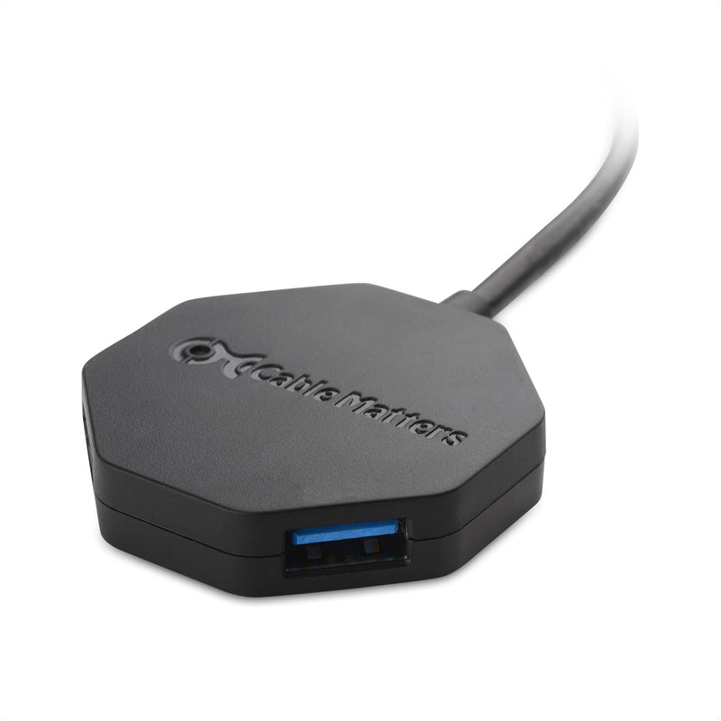 Cable Matters Ultra Mini 4 Port USB Hub (USB 3.0 Hub, USB 3 Hub)