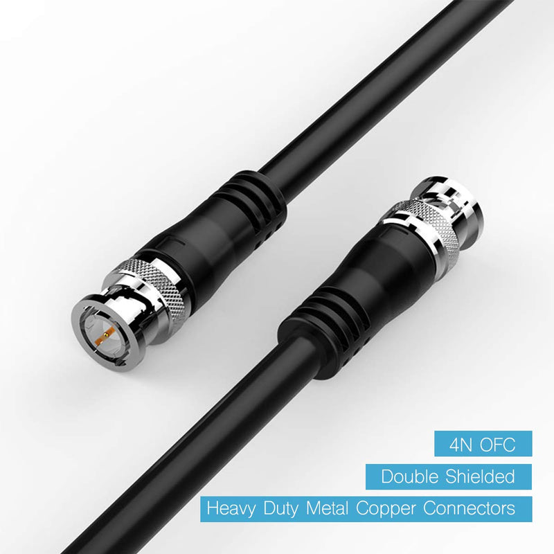 SDI Cable 33ft, Furui HD-SDI Cable 3G 75 Ohm Coax Cable 75-5 BNC to BNC Cable Copper Connectors Anti Oxidant 1080P for Video Security Camera CCTV Systems 33Feet