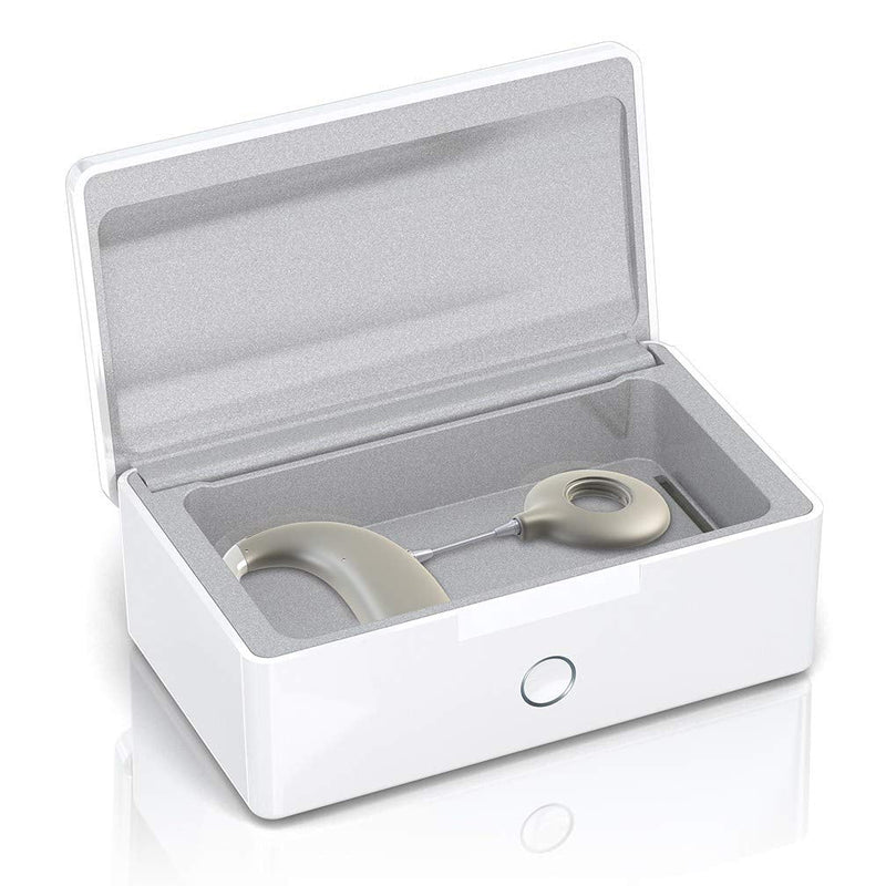 PerfectDry Q.R. 45 min. Ultra Fast Hearing Aid Dryer & Dehumidifier Accessory | Dry Box Kit | Removes Sweat & Moisture from Hearing Aids, Airpods, Wireless Earbuds, Ear Amplifiers, Cochlear Implants