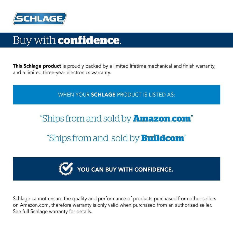 SCHLAGE BR400 Sense Wi-Fi Adapter (2.4GHz WiFi Only) | Works With SCHLAGE Sense , White