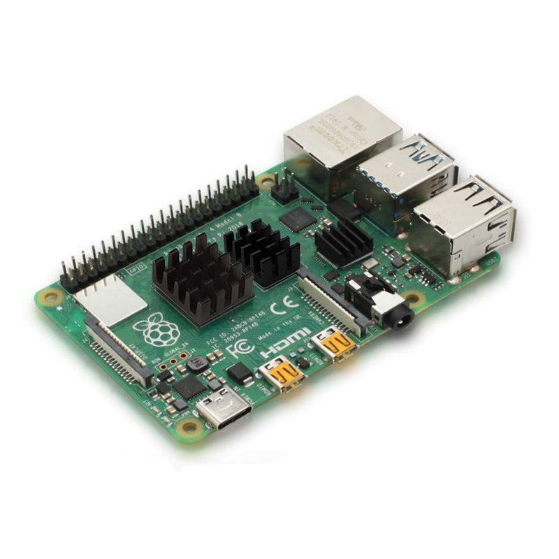 Easycargo 20pcs Raspberry Pi 4 Heatsink Kit Aluminum + Copper + 3M 8810 Thermal Conductive Adhesive Tape for Cooling Raspberry Pi 4 B, Raspberry Pi 3 B+