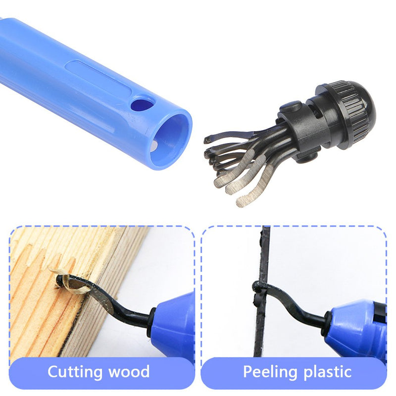 DODUOS deburring tool universal hand deburring tool with 10 spare blades deburring set for plastic, aluminum and stainless steel