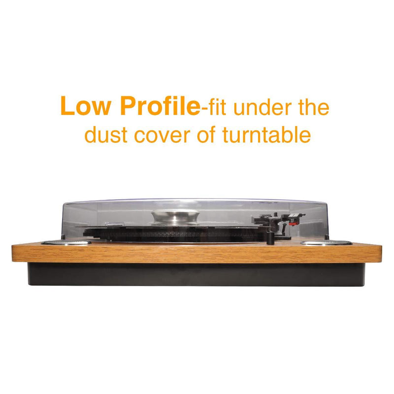 Record Weight Stabilizer by FEMELI,Turntable Weight Clamps-Low Profile to Fits Under Dust Cover of Turntable Vinyl Disc LP Record Player (Silver) Short Silver