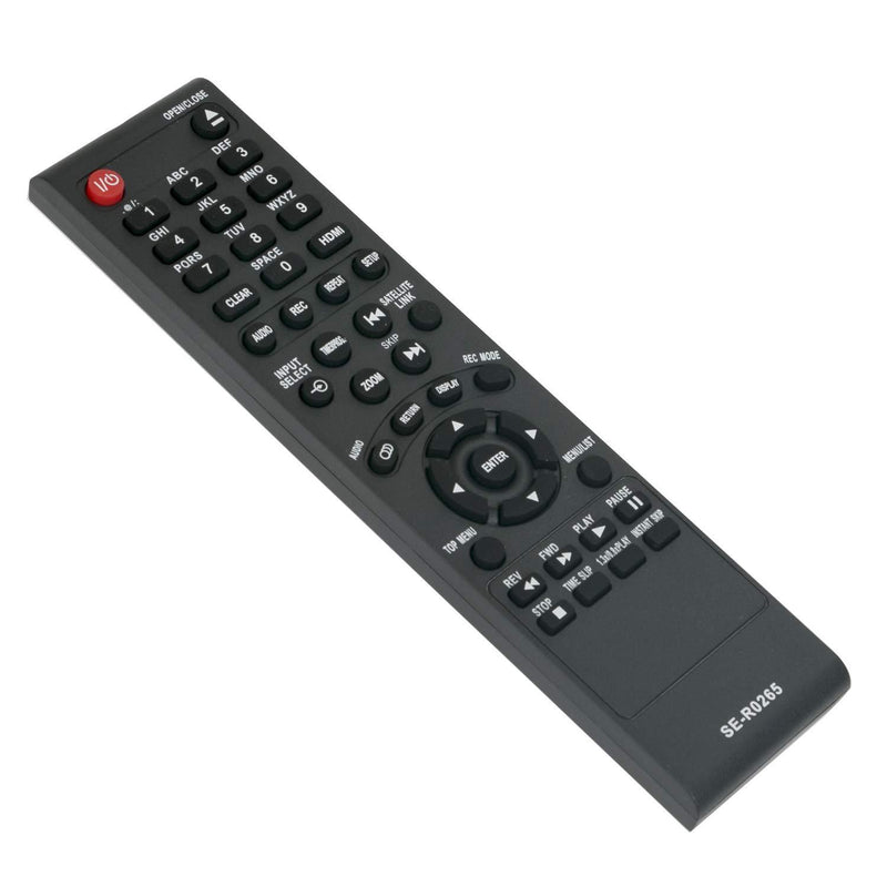 New SE-R0265 Replace Remote Control fit for Toshiba DVDR DVR DVD Video Recorder DFTV200 D-FTV200 DKR10 D-KR10 DKR10KU D-KR10KU DKR40 D-KR40 DKR40KU D-KR40KU DR400 D-R400 DR400KU D-R400KU DR410 D-R410