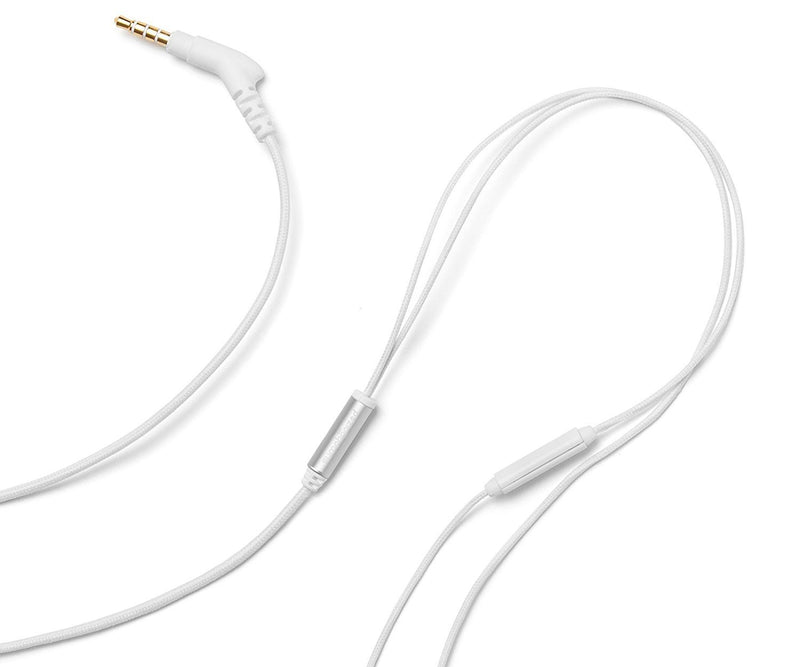 Symphonized ALN Premium Genuine Wood in-Ear Noise-isolating Headphones, Earbuds, Earphones with Mic (White) White