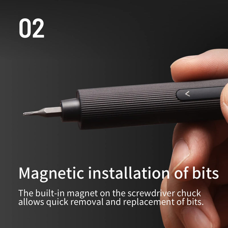 HOTO Mini Electric Screwdriver Set, Precision Screwdriver Set, 25 in 1 Magnetic Driver Bits Set, Rechargeable Screwdriver Tool Set, S2 Steel, Repair Tool Kit for Precision Electronics