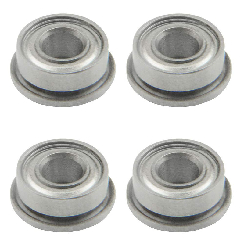 WMYCONGCONG 20 PCS F684ZZ Flanged Bearing 4x9x4mm Double Shielded Mini Ball Bearing for 3D Printer