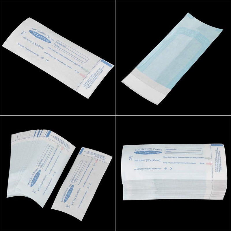 Pack of 200 Autoclave Sterilizer Bags, Self-Sealing Sterilization Bags, Sterilization Bags, Dentist Sterilization Bags for Dentist Tools, Cleaning Tools