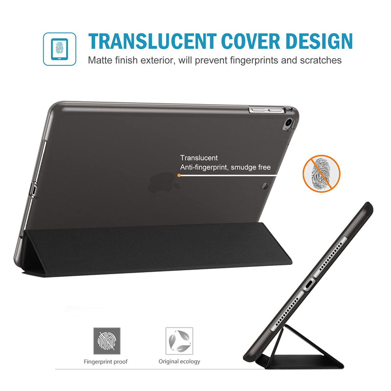 ProCase iPad 9.7 Inch Case iPad 6th 5th Generation Cases, iPad Air 2, iPad Air Case, Slim Soft TPU Cover Stand Smart Case for iPad 9.7 2018 2017 Model iPad Air 2 Air 1 -Black Black