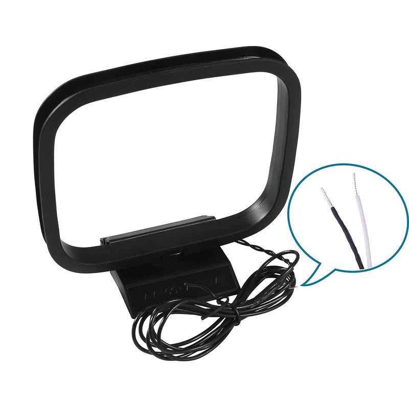 AEDIKO AM Loop Antenna 2 Pin Bare Wire Antenna Compatible with Pioneer Onkyo Yamaha Marantz Indoor Radio Bluetooth Home Stereo Receiver AV AudioTheater