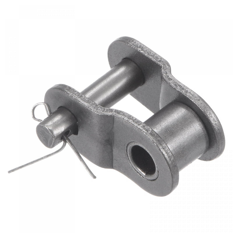 uxcell 8Pcs Chain Offset Half Link Roller, 1/2" Pitch Carbon Steel, Standard Chain End Connector Split Links for 08B Chain