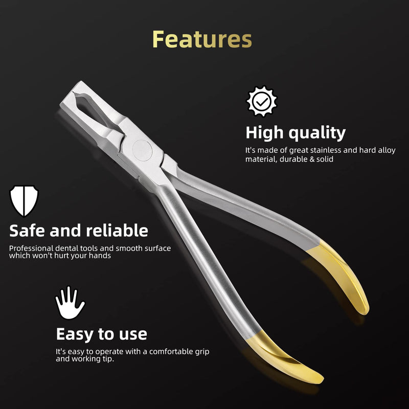 Anterior Bracket Removing Plier, Orthodontic Braces Removal Tools, Straight Bracket Remover Surgical Instrument Clamp
