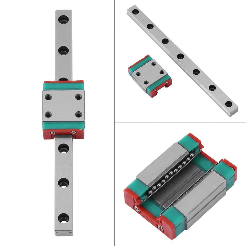 100mm Linear Rail Guide Portable High Precision Miniature Linear Motion Guide with Sliding Rail Block