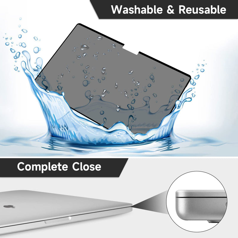 ANTOGOO V Upgrade Privacy Screen Filter Compatible with MacBook Pro 14 Inch (M2 Pro / M2 Max / M1 Pro / M1 Max), Removable Anti Blue Light Anti Glare Laptop Privacy Filter, No Magnetic No Glue MacBook Pro 14''(2021-2023,M1,M2)