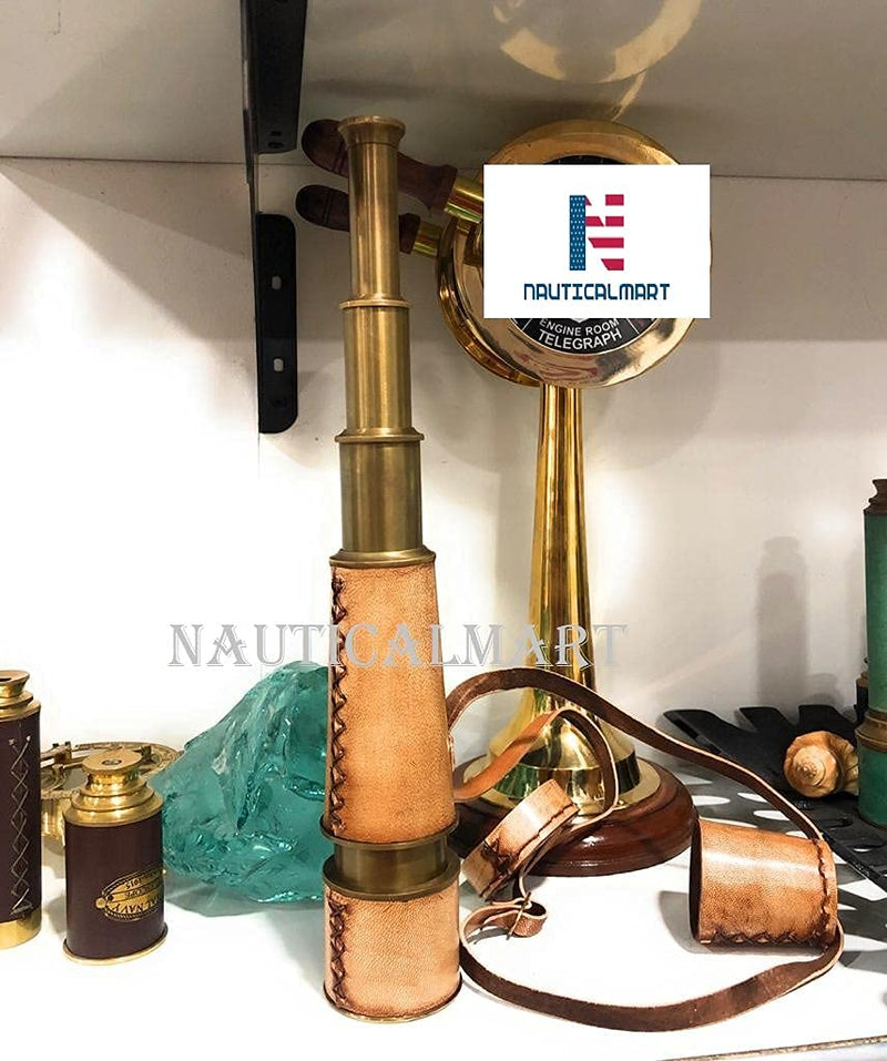 NauticalMart Brass Nautical Antique Telescope - 18 inches Long