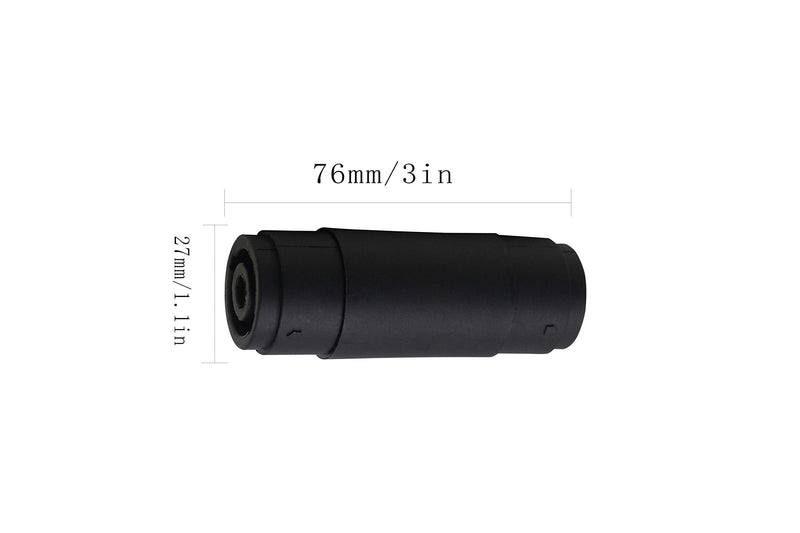 4 Pin Female to 4 Pin Female Speakon Coupler Adapter YOUCHENG for Audio Adapter Amplifiers, Mixers (2-pcak)