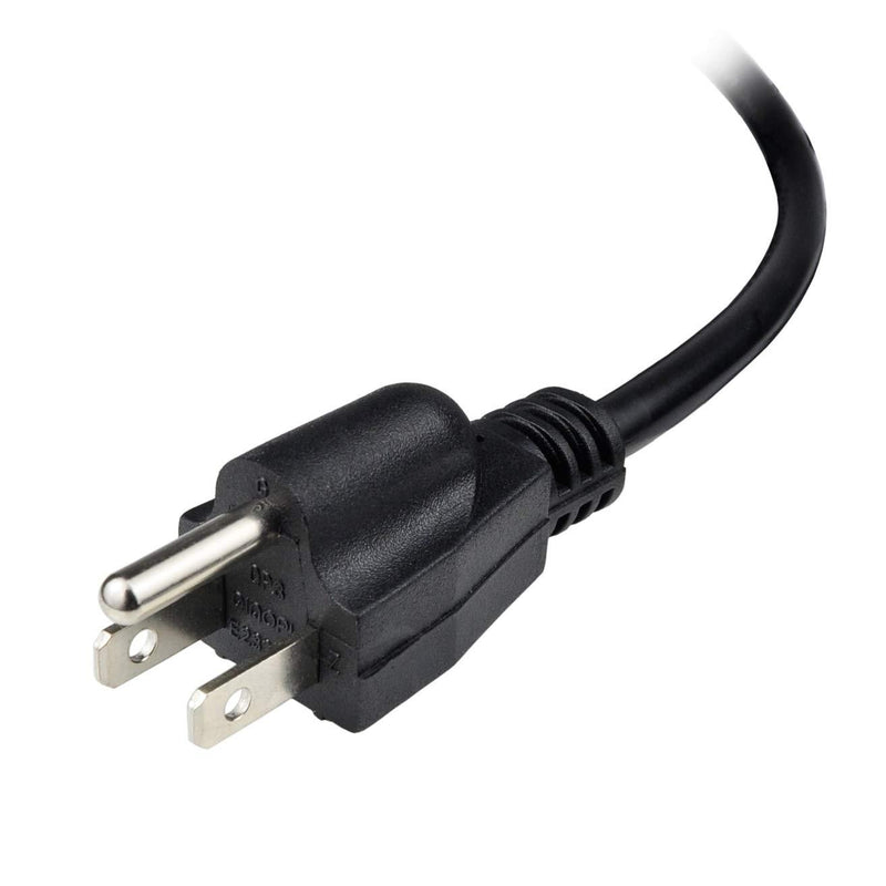 Pinfox 10ft 18 Gauge 3 Prong Heavy Duty Replacement Power Supply Cord Cable 110V 115V 120V Pigtail for Universal AC Appliance, NEMA 5-15 Plug US SJT 18AWG (10A) 10A