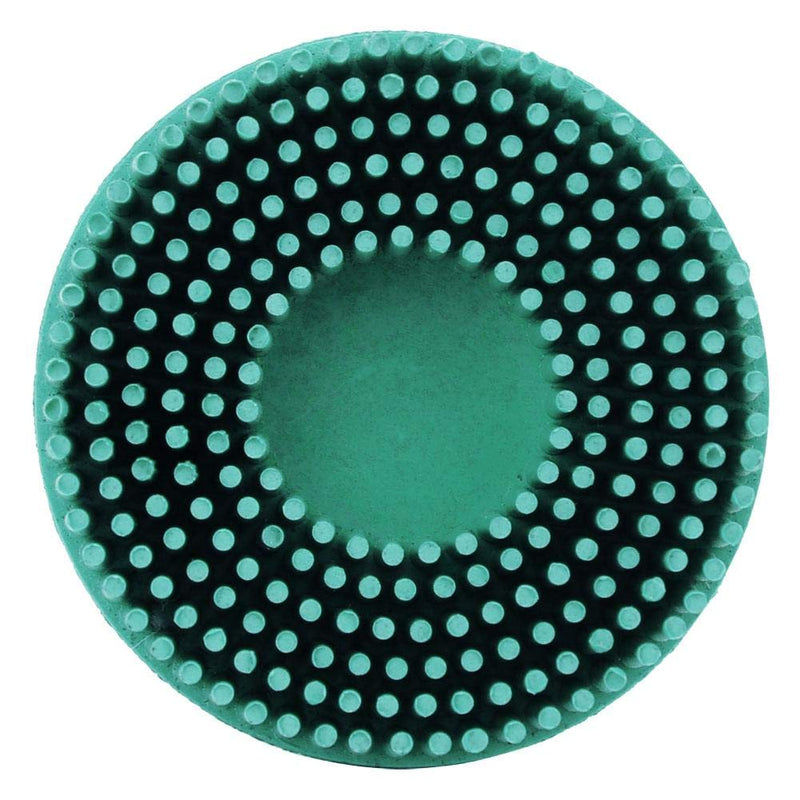 Bristle Brush Disc 2 Inch Rubber Abrasive Brush Polishing Grinding Disc for Burr Rust Removal (Green)