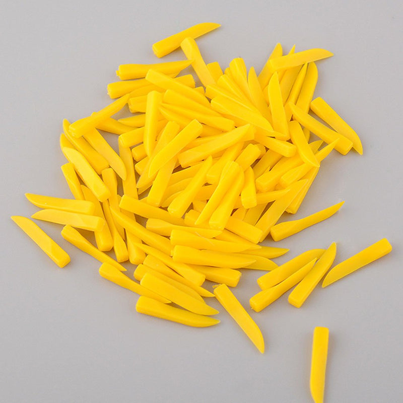 4 Sizes Disposable Dental Plastic Wedge, 400 Pieces Disposable Diastema Wedges,Dental Fixing Wedge