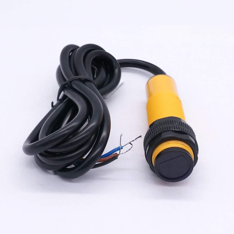 Taiss/ M18 Infrared Ray Diffuse Reflection Photoelectric Switch Sensor Optical Three Lines 6-36VDC PNP NO Proximity Switch Inductive Distance 10 cm E3F-DS10P1