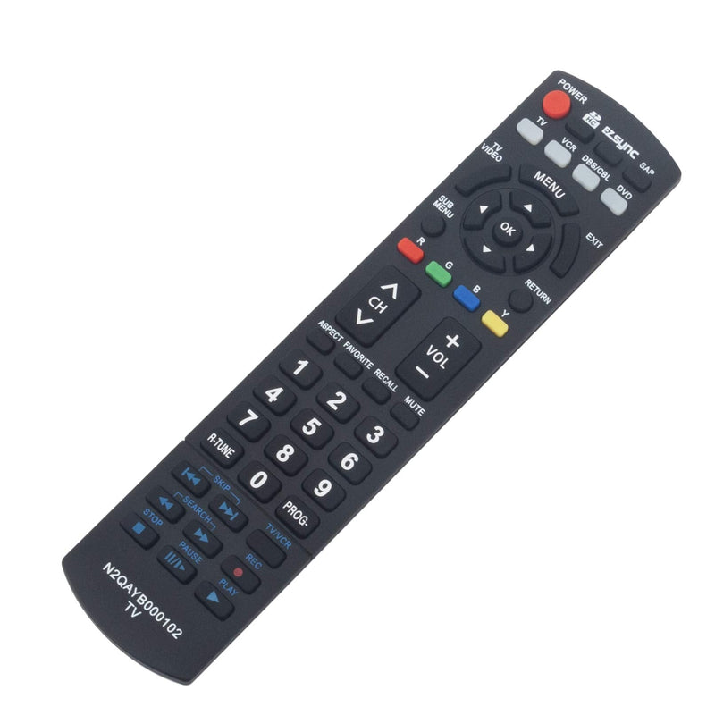 N2QAYB000102 Replace Remote Control fit for Panasonic TC-32LX70 TC-32LX70N TH-42PC77U TH-42PE77U TH-50PC77U TH-50PE700U PT-56LCZ7 TH-58PZ700U sub N2QAYB000221 N2QAYB000100 N2QAYB000103 RTN2QAYB000102
