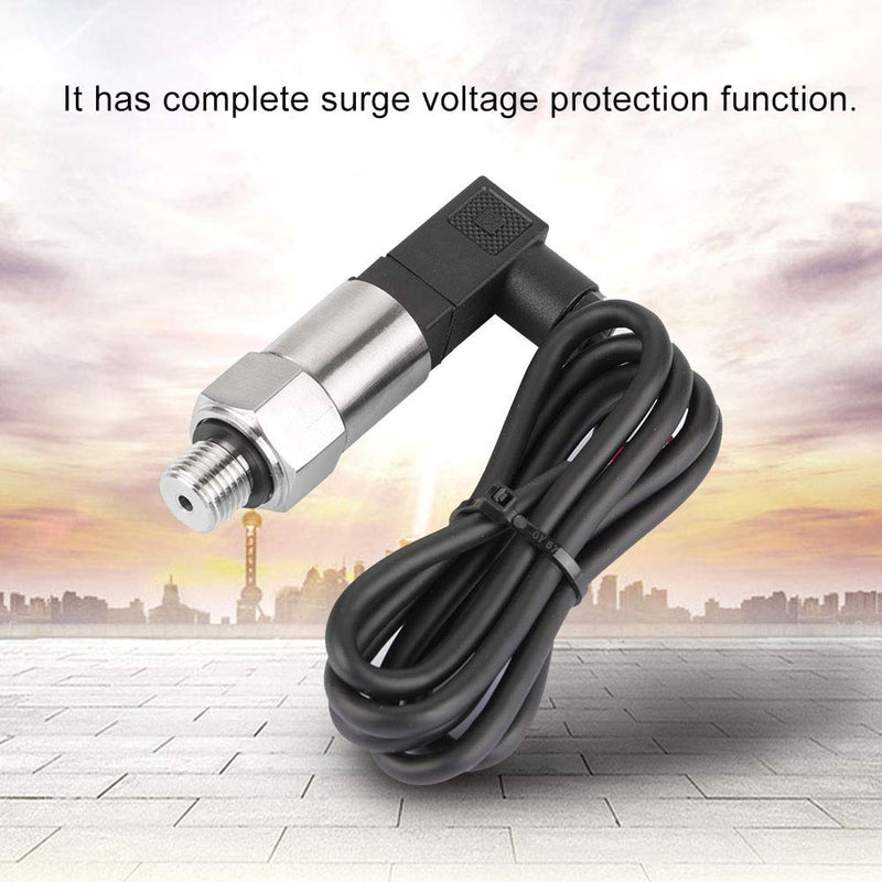 Hilitand Psi Pressure Transducer 4-20mA Output G1/4" Silicon Pressure Transmitter Transducer for Water Gas Oil (0-1.6MPA) 0-1.6MPA