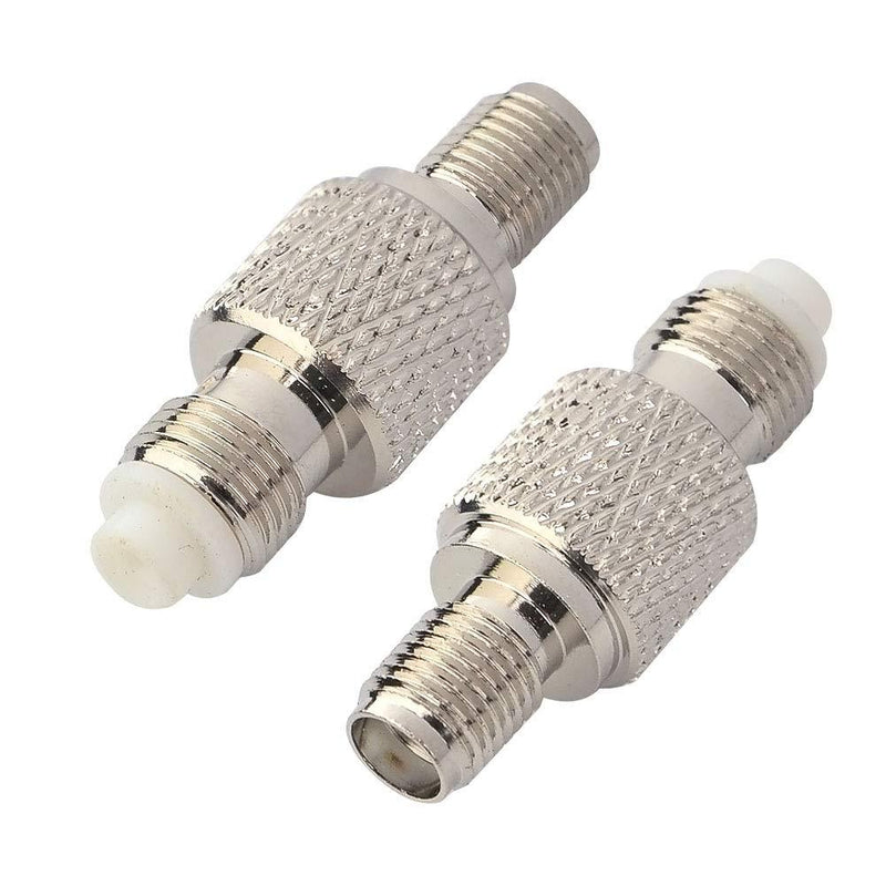 BOOBRIE SMA Coaxial Connector FME Female to SMA Female Coax Adapter WiFi Antenna Adapter for Antennas Wireless LAN Devices Coaxial Cable WiFi Radios External Antenna Cell Booster Pack of 2