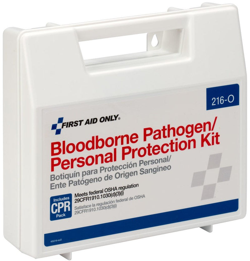 First Aid Only Bloodborne Pathogen Personal Protection Kit With 6 Pc. Cpr Pack, 29-Piece Kit 1 Count