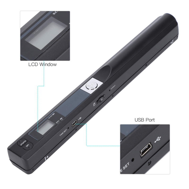 Scanner Pen, Plug and Play with USB Cable Portable Handheld Scanner, Scanning Equipment Office Work for Workplace School