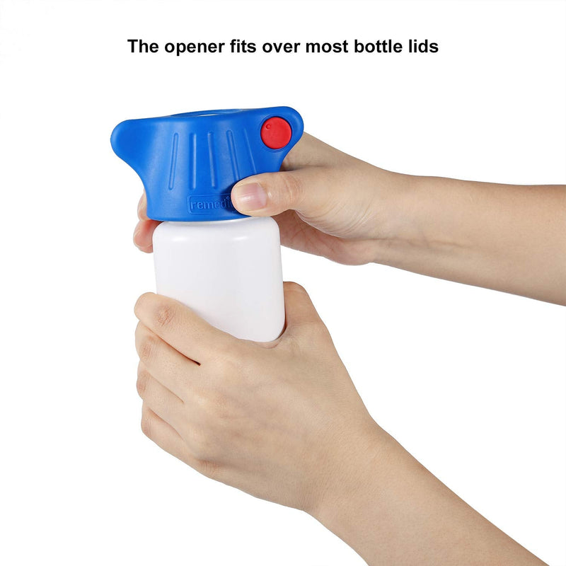 Remedic Medicine Bottle Opener with Magnifier and LED Light Multi-Opener for Better Grip Strength - Twist Lid Opener - Elderly Daily Living Aids - Practical Gift Idea