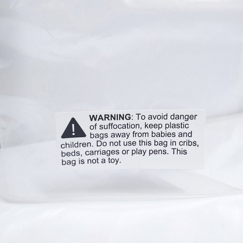 Rectangular Suffocation Warning Labels - Pack of 1000, 2.4 x 1"